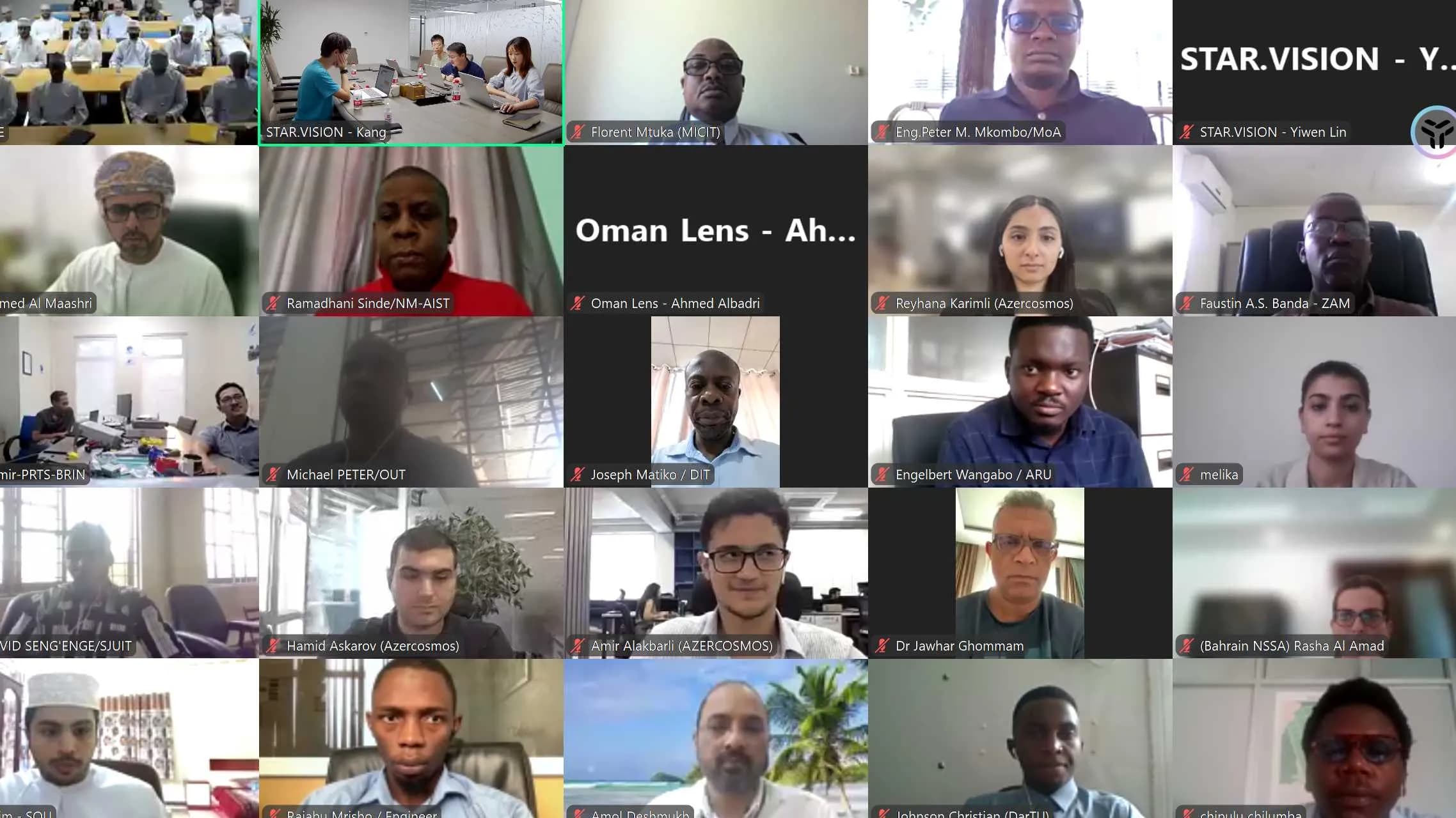 Middle East and Africa Scholars Engage in Spaceborne AI Seminar by STAR.VISION